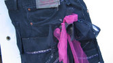 Black denim ribbon... Black denim ribbon...