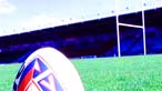 Rugby ball and goal