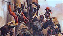 Batallla de Santo Domingo, cuadro de January Suchodolski