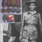 Thomas William Horry in Burma. Royal Signals badges and medals.