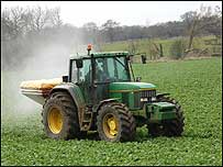 Countryside and tractor