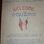 Pamphlet made by the US Navy to welcome the Pacific Fleet to Guam, 9th August 1945.
