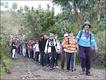 Fabian leading a group of children down the Imbabura mountain