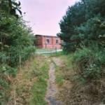 This tank track leads to what later became a primary school. It closed in the early 1970s.