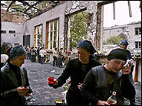 Parentes das vítimas de beslan