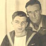 Charles Elkins, on the left, with an unknown companion