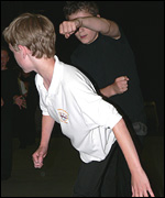 Boys dancing