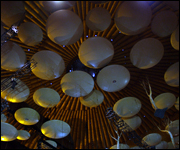 The acoustic mushrooms inside the Albert Hall
