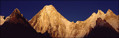 Mountain peaks in Pakistan