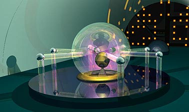 Engine Room of the Heart of Gold - by Brian Anker