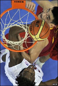 Yao Ming and Chris Bosh