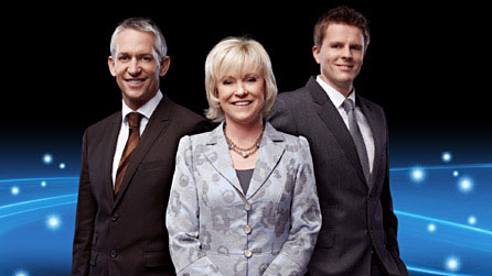 Gary Lineker, Sue Barker and Jake Humphrey present the prestigious awards ceremony