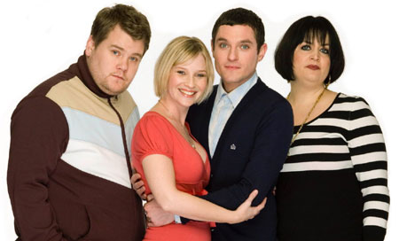 Gavin & Stacey stars James Corden, Joanna Page, Mathew Horne and Ruth Jones