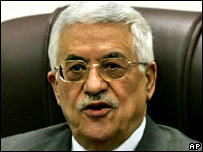 O presidente palestino, Mahmoud Abbas