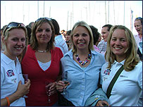 Gemma Farrel, Rachel Howe/sail4cancer with friends