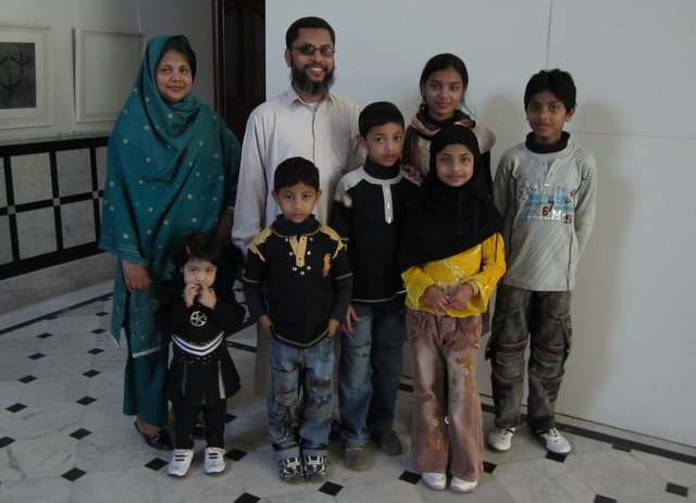 Visiting the exhibition, accountant Abdul Khaled, his wife Tizvana and their children. The drone attacks, he told me, 