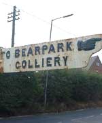 Bearpark colliery sign