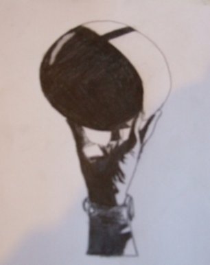 Hand black and white