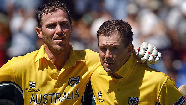 Damien Martyn and Ricky Ponting, Johannesburg, 2003