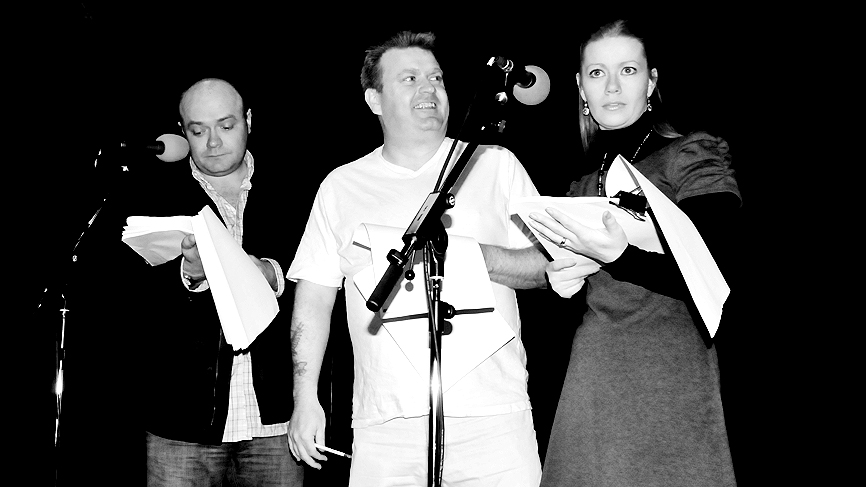 Cast rehearsal at the Centre for Contemporary Arts, Glasgow.