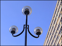 Lights by the council offices