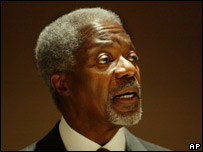 O secretário-geral da ONU, Kofi Annan