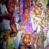 Fela Kuti mural