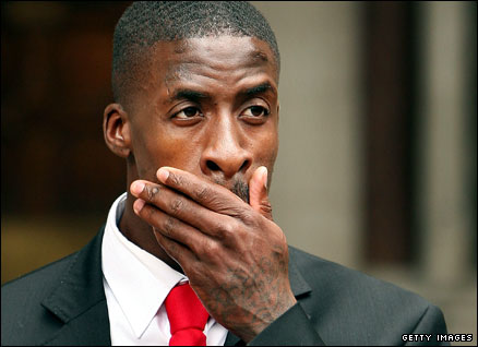Dwain Chambers at the High Court