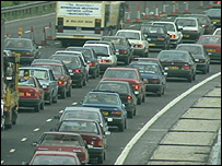 M27 traffic jam