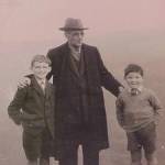 Names: Father of the Bride - Walter C. Caudle with his Grandsons - sons of J. M. Caudle Location: Park Road, overlooking Ferndale, Rhondda, Glamorgan WALES Date: 1951 An 'honorary' Welshman surveying his past; whilst his grandsons looked to their future. Just Another Family