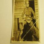 Corporal James Herbert Jarvis in March 1943 on his army motor cycle he always loved motor cycles