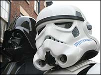 Darth Vader and a Stormtrooper in Whitby