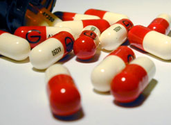 Antibiotic pills