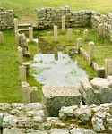 Mithraic meeting place ('Mithraeum') at Carrawburgh on Hadrian's Wall