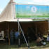 The Radio 1 teepee is Dan and Mike's home backstage
