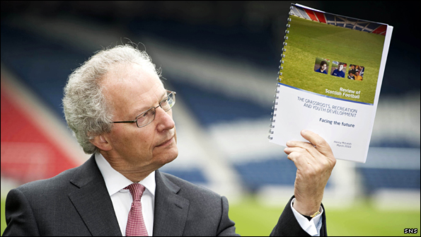 Former First Minister Henry McLeish has made 53 recommendations in the first part of his Scottish Football Review