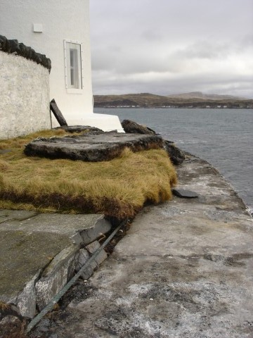 3 inch concrete slabs uprooted