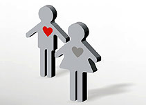 A computer generated male and female