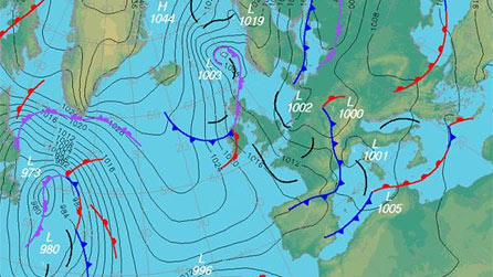 Met office weather chart for Friday 26 November 2010.