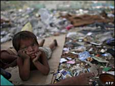A child in a Delhi slum