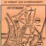Map of Bombay showing places of interest and entertainment. This was enclosed in the 'welcome to Bombay' booklet that my Father received in 1943.