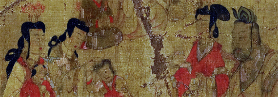 A family scene from the Admonitions scroll