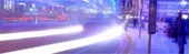 busy street at night