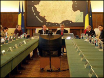 Traian Băsescu la şedinţa guvernului