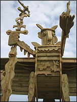 Andy Frost, wooden man