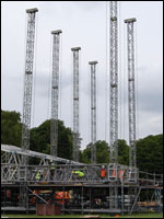 stage being built