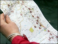 Map of pothole blackspots