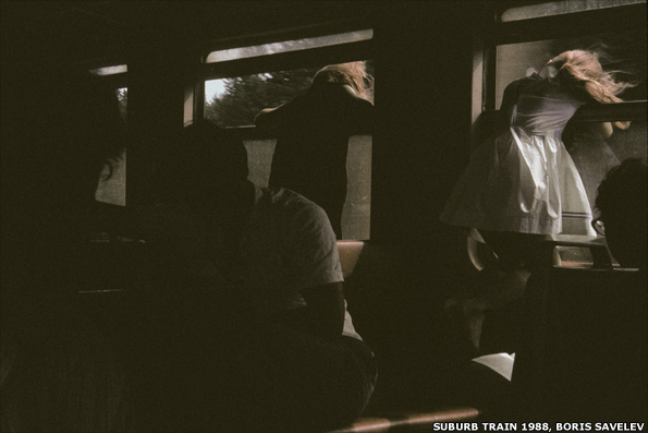 Suburb Train 1988, Moscow, Boris Savelev, courtesy Michael Hoppen Gallery, Multi-layered pigment print on gesso coated aluminium