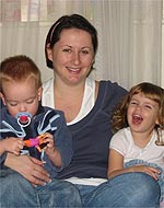 Heidi Brazier and children