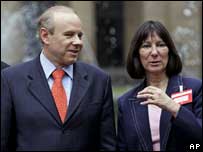Mantega e a ministra da Economia da Argentina, Felisa Micelli